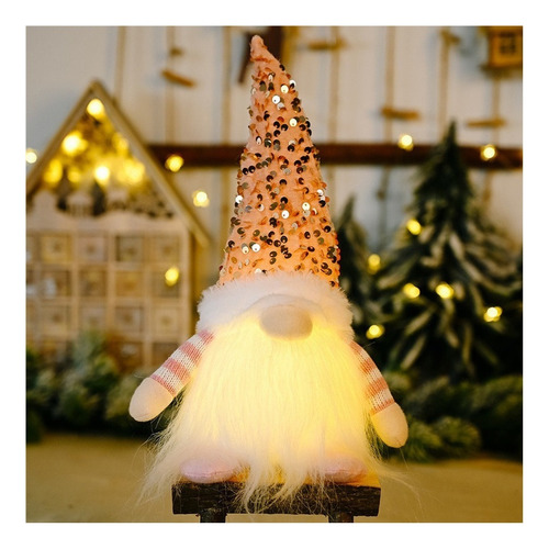 Para Lote 3 Muñecoduende Con Luz Led Mayoreo Navideño Gnomo