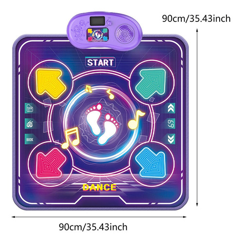 Tapete De Baile, Juguete Musical, Tapete De Juego Luz Doble