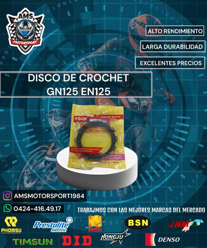 Disco De Crochet Gn125 En125