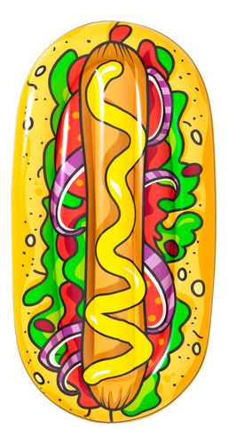 Colchoneta Flotador Inflable Pileta Hot Dog Bestway 43248