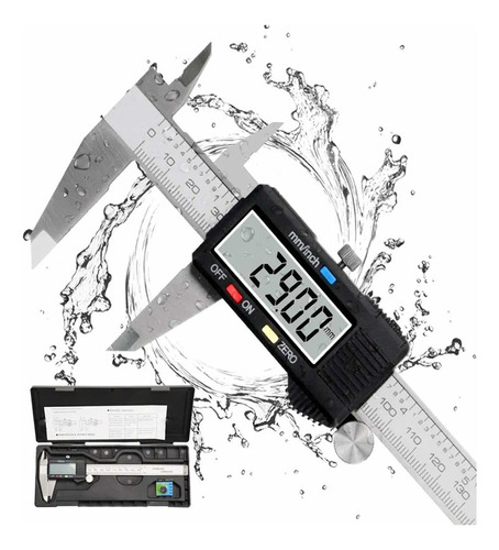 Calibrador Vernier Digital Pie Rey De Precisión De 0,01 Mm,