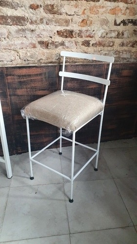 Imagen 5 de 7 de Mesa Industrial 100x40x90 Con 2 Taburetes Tapizados Isla