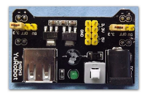 Fuente Regulador Para Protoboard Salida 5v Y 3.3v 4 Pcs