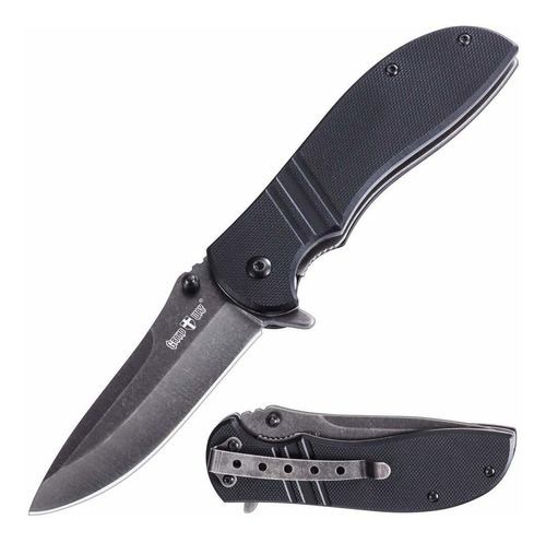 Cuchillo De Bolsillo Knofe Plegable Compacto Con Mango Negro