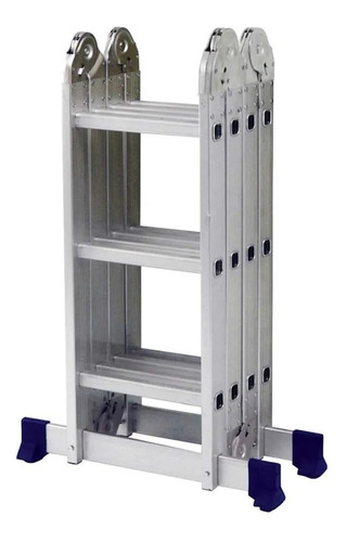 Escada Multifuncional C/ Plataforma 4x3 12 Degraus 8 Posiçõe