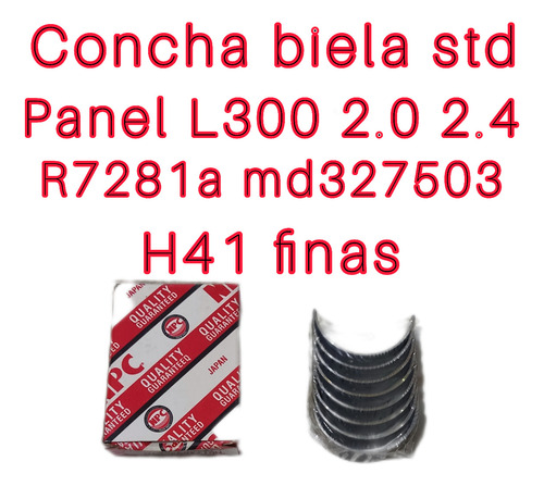 Concha Biela R7281a Std Mitsubishi Panel L300 2.0 2.4  