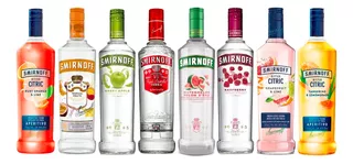 Combo Vodka Smirnoff Mix Sabores 700ml X8 Unidades
