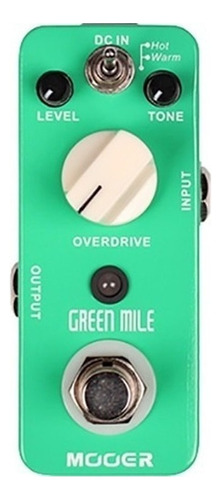 Pedal Efecto Mooer Overdrive Green Mile Guitarra Mod1 Color Coral