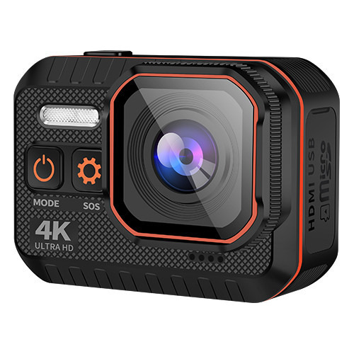 Cámara De Acción 4k Con Pantalla Táctil Impermeable