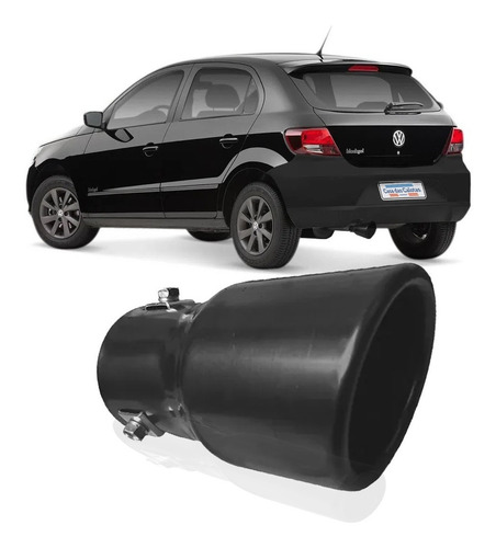 Ponteira De Escapamento Tuning Universal Preta