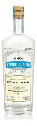 Caja De 6 Mezcal Espiritu Lauro Joven 750 Ml