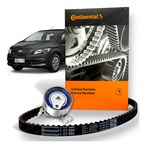 Kit Correia Dentada + Tensor Onix 1.0 1.4 8v 2014 Original