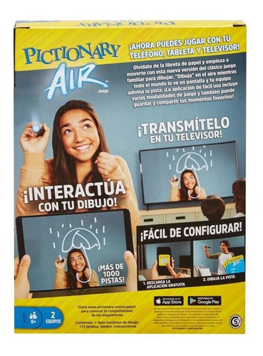 Pictionary Air - En Español - Lapiz + Tarjetas-juego De Mesa