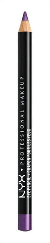 Lápiz delineador de ojos NYX Professional Makeup Slim Eye Pencil color purple