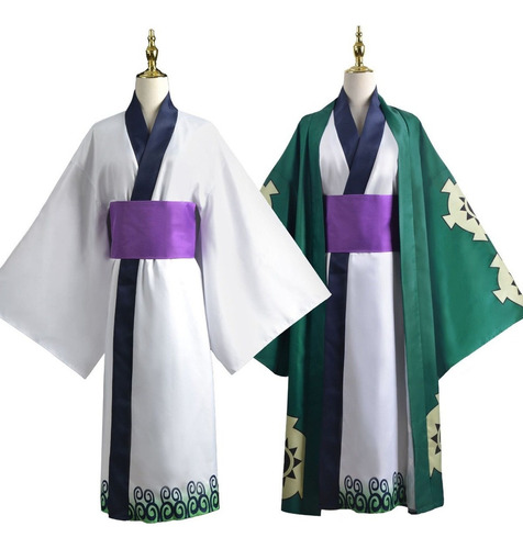 Kimono Japonés Juego De Roles Cosplay One Pieces Zoro