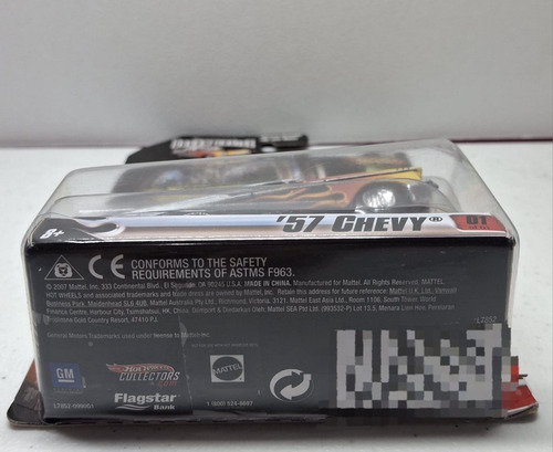 Hot Wheels 57 Chevy Custom Classics Dream Cruise 1/50 Negro (Usado)