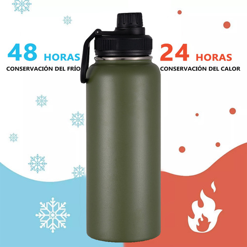 Termo Vaso Botella Acero Inoxidable Con Fría/caliente 32 Oz