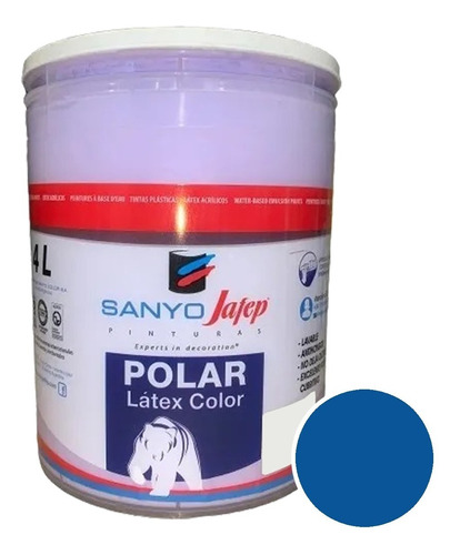 Latex Sanyo Int Ext Azul Paris X 4lt - Caporaso