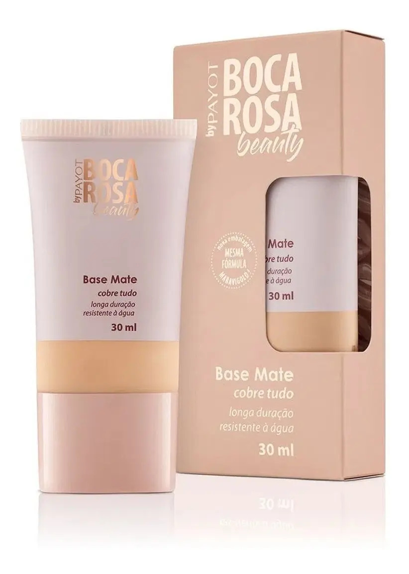Base Líquida Payot Boca Rosa Beauty Antônia 04 Fosca 30ml Alta Cobertura