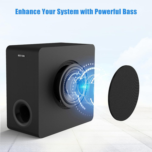 Subwoofer De Audio Domestico Bestisan Powered 6.5, Sonido...