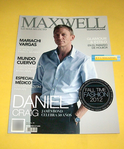 Daniel Craig Revista Maxwell Guadalajara 2012 James Bond