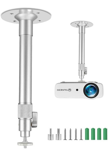 Imagen 1 de 10 de Soporte De Techo Universal Ajustable Para Proyector 5kg