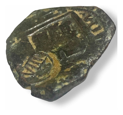 Wow Moneda De Cobre 8 Maravedis Resello Años 1600s - 1700s (Usado)