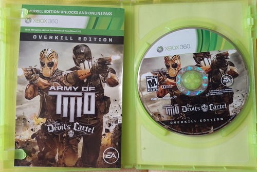 Army Of Two Devil's Cartel Overkill Edition Xbox 360 Físico (Usado)