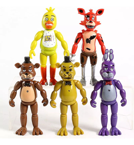 5 Unidades/lote De Figuras De Acción De Pvc Toys Foxy Fazbea