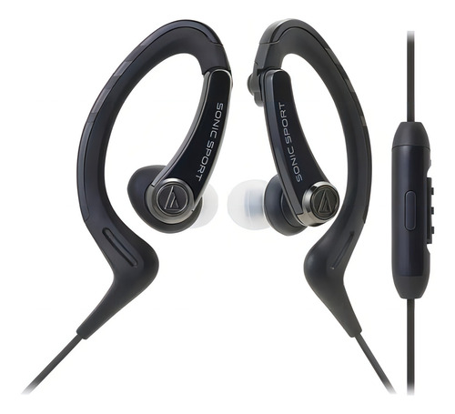 Auriculares deportivos Audio Technica Sonic negros ATH-Sport1iS