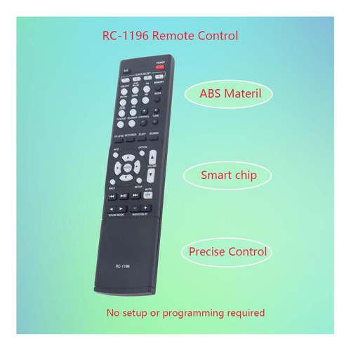 Ghust Rc-1196 Rc1196 Reemplazo De Control Remoto Para Denon