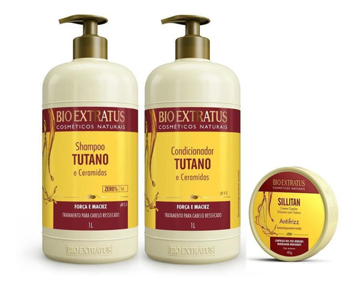 Tutano Bio Extratus Shampoo + Condicionador + Creme Sillitan