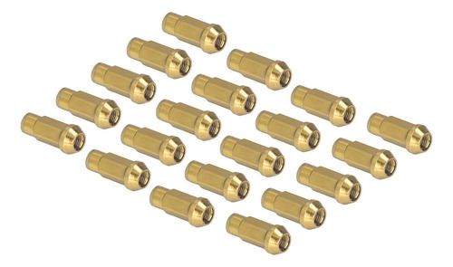 Chave De Roda Com Porcas Douradas, 20 Unidades, M12 X 1,5,