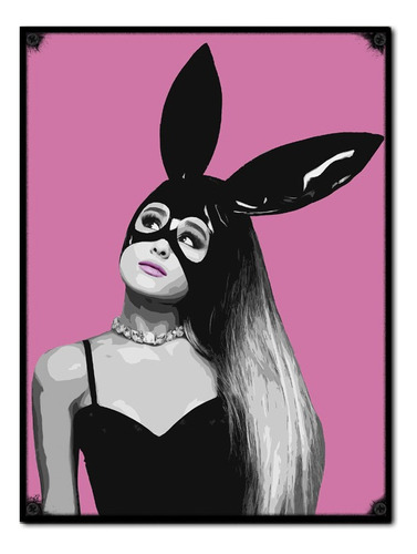 #1241 - Cuadro Decorativo Vintage - Ariana Grande Música Pop