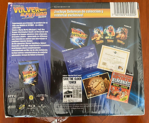 Volver Al Futuro Trilogía Box Set Delorean 25 Aniversario