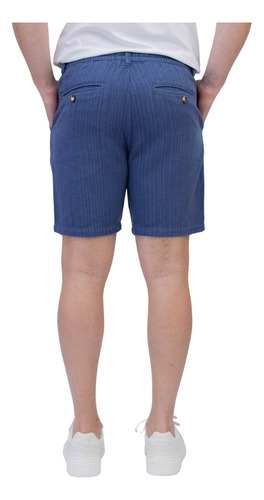 Bermuda Alfaiataria Masculina Cintura Elástica E Cordão Opus
