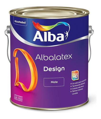 Albalatex Design Pintura Latex Interior Blanco Mate 1 Lt Mm