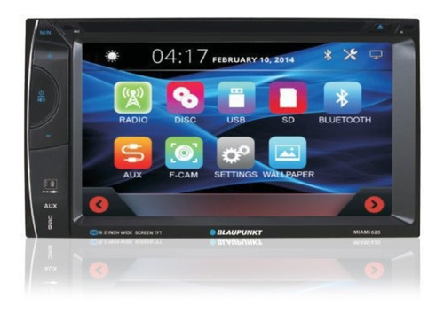 Pantalla Blaupunkt 6.2  Miami620 Bluetooth Usb Dvd Cd Aux Sd