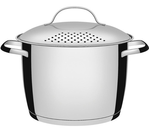 Espagueteira Tramontina Indução Fundo Triplo Allegra 20cm Cor Inox