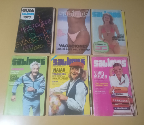 Lote De 6 Antiguas Revistas Salimos - Fines De Los Años 70