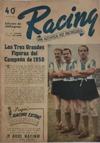 Comprar Racing 385 Banfield 3 Racing 0 , Racing Campeon 1950