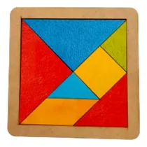 Comprar Rompecabezas Tangram Juego Ingenio Didactico Madera Colores