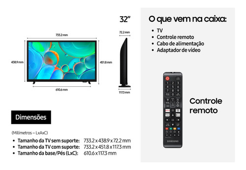 Samsung Smart Tv 32 Hd H5000f 2025