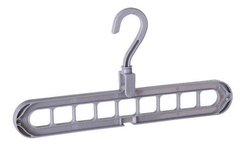 Gancho Multiple Organizador Ahorrador Espacio Tendedor Ropa Color Gris