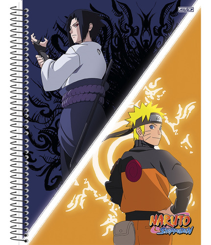 Caderno Naruto 10 Matérias Univ Espiral São Domingos Capa 4