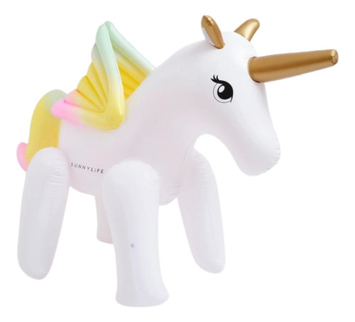 Inflable Tira Agua Gigante Unicornio S2pspgun Sunnylife Color Rosa