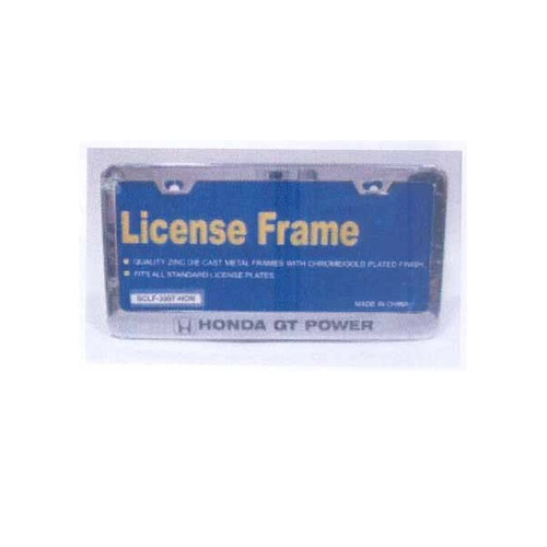 Porta Placa Metal Cromado Honda