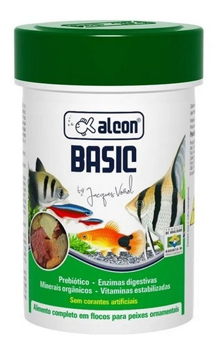 Alcon Ração Para Peixe Basic Em Flocos 20g