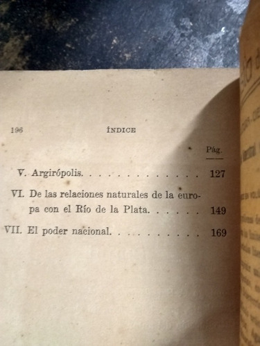 Argiropolis. Domingo F. Sarmiento.edicion 1916. (Usado)