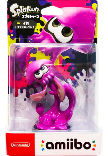 Amiibo Inkling Squid Neon Purp - Nintendo 3ds Wii U & Switch